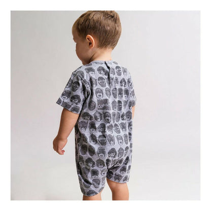 Baby's Short-sleeved Romper Suit Marvel Grey - Yokefinds Ireland