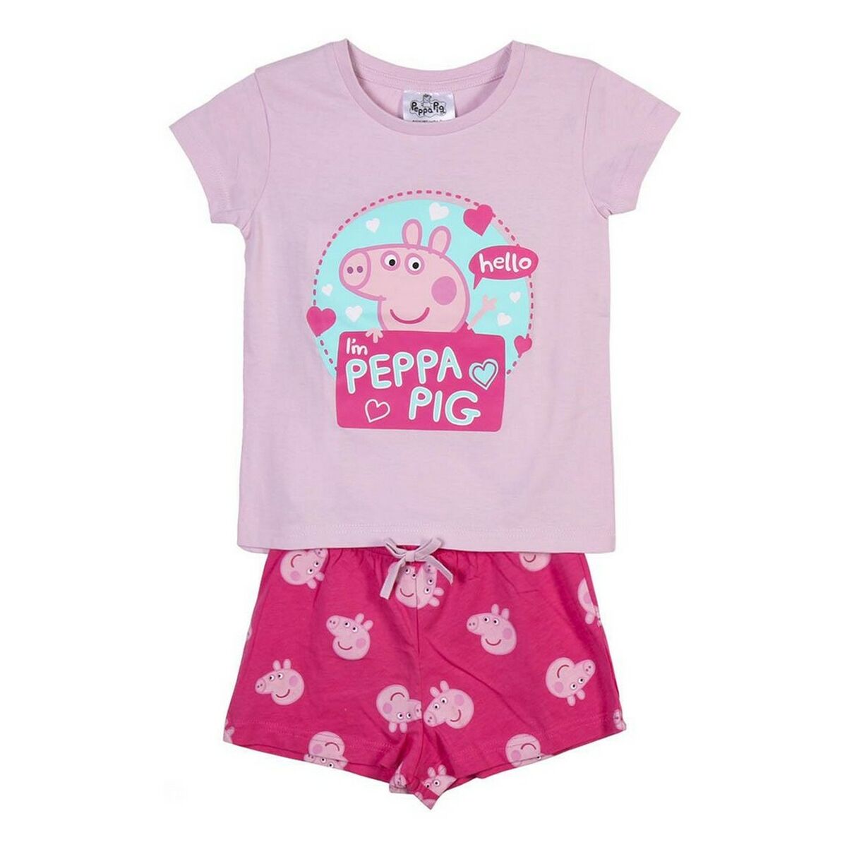 Summer Pyjama Peppa Pig Pink - Yokefinds Ireland