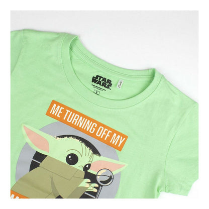 Summer Pyjama The Mandalorian Children's Green Light Green - Yokefinds Ireland