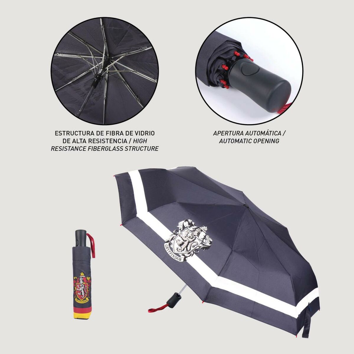 Foldable Umbrella Harry Potter 97 cm Black - Yokefinds Ireland