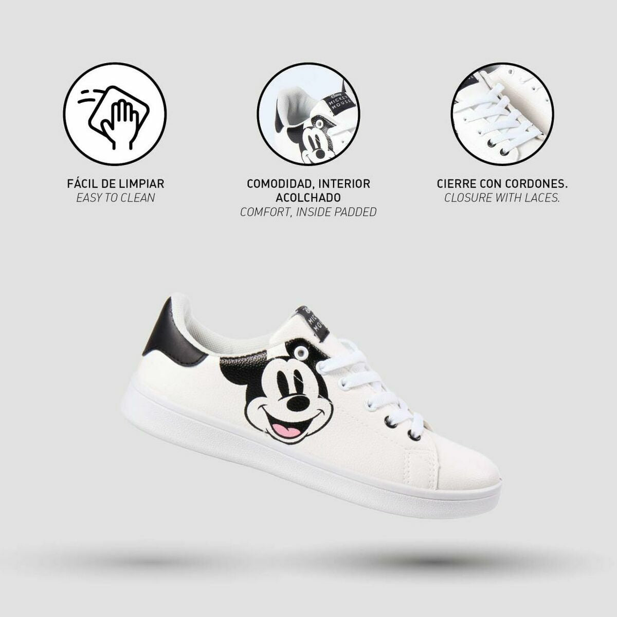 Sports Shoes for Kids Mickey Mouse White - Yokefinds Ireland