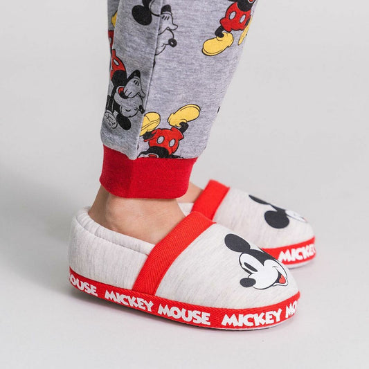 House Slippers Mickey Mouse Light grey - Yokefinds Ireland