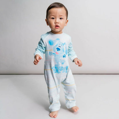 Baby's Long-sleeved Romper Suit Blue Blue - Yokefinds Ireland