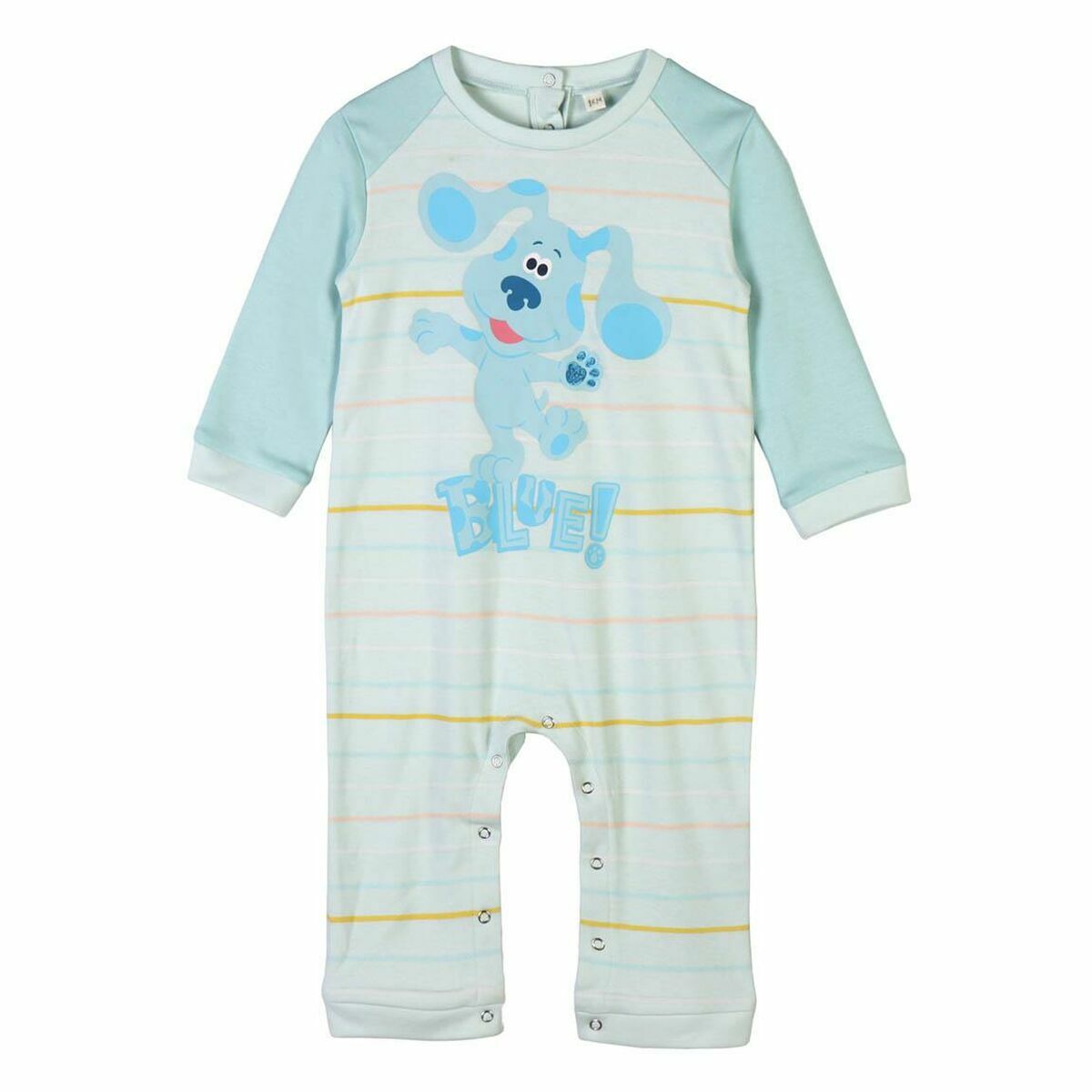 Baby's Long-sleeved Romper Suit Blue Blue - Yokefinds Ireland