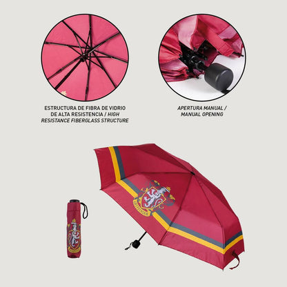 Foldable Umbrella Harry Potter Gryffindor Red 53 cm - Yokefinds Ireland