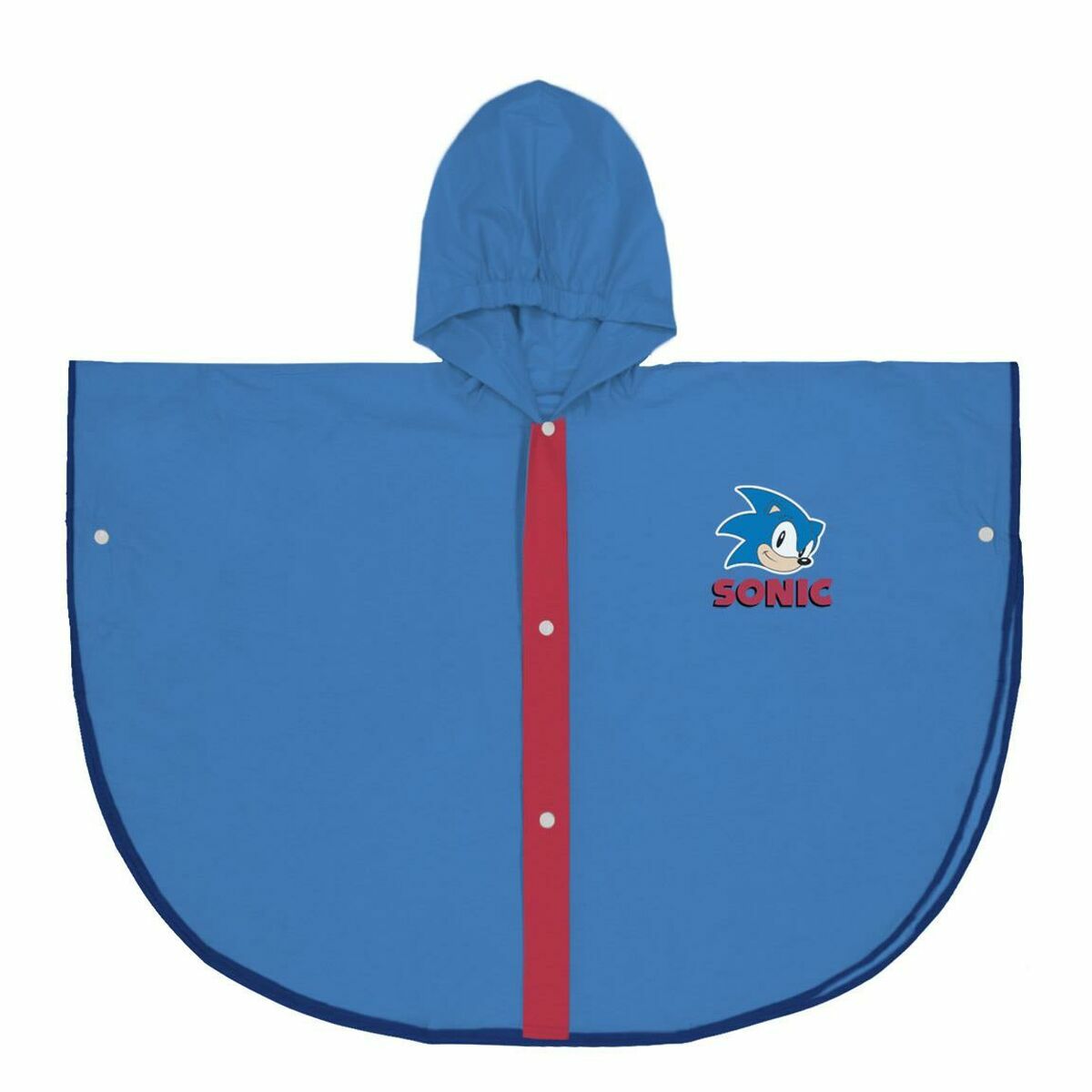 Waterproof Poncho with Hood Sonic Blue