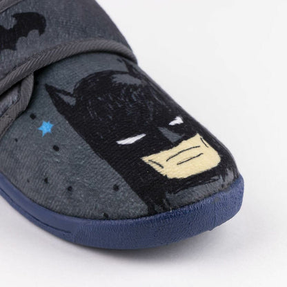 House Slippers Batman Velcro Dark grey