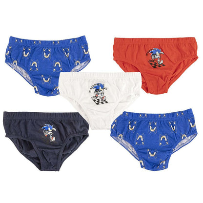 Pack of Underpants Sonic 5 Units Multicolour