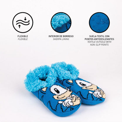 House Slippers Sonic Blue