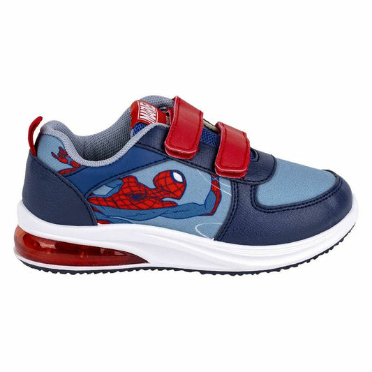 LED Trainers Spider-Man Velcro Blue