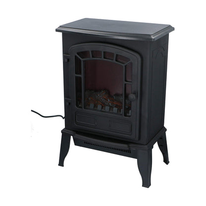 Decorative Electric Chimney Breast Classic Fire Torino Black 2000 W