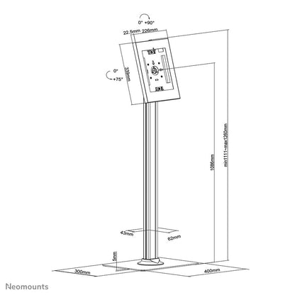 Tablet Mount Neomounts FL15-650WH1 White