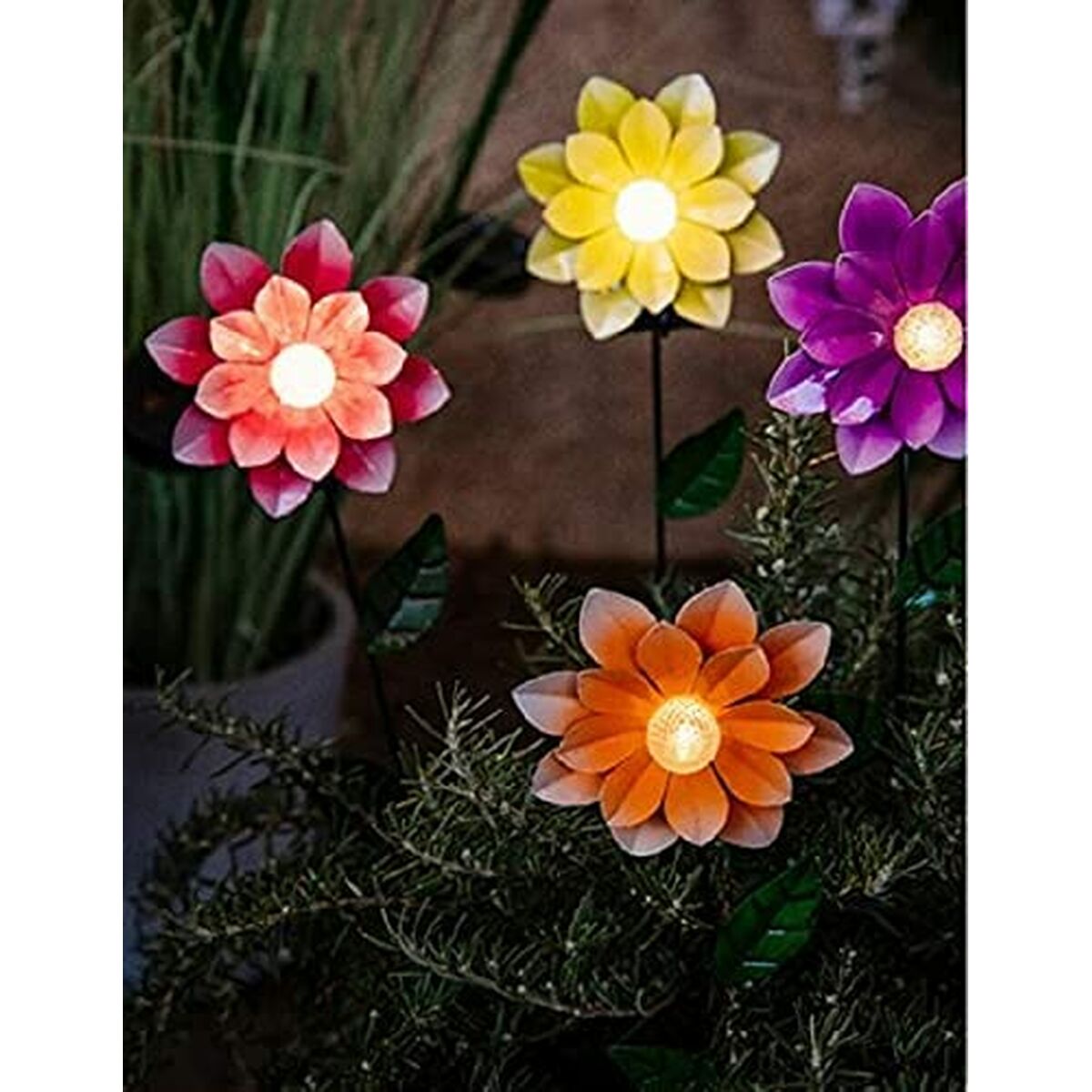 Solar light Lumineo Flower Solar 11 x 6 x 49,5 cm Multicolour