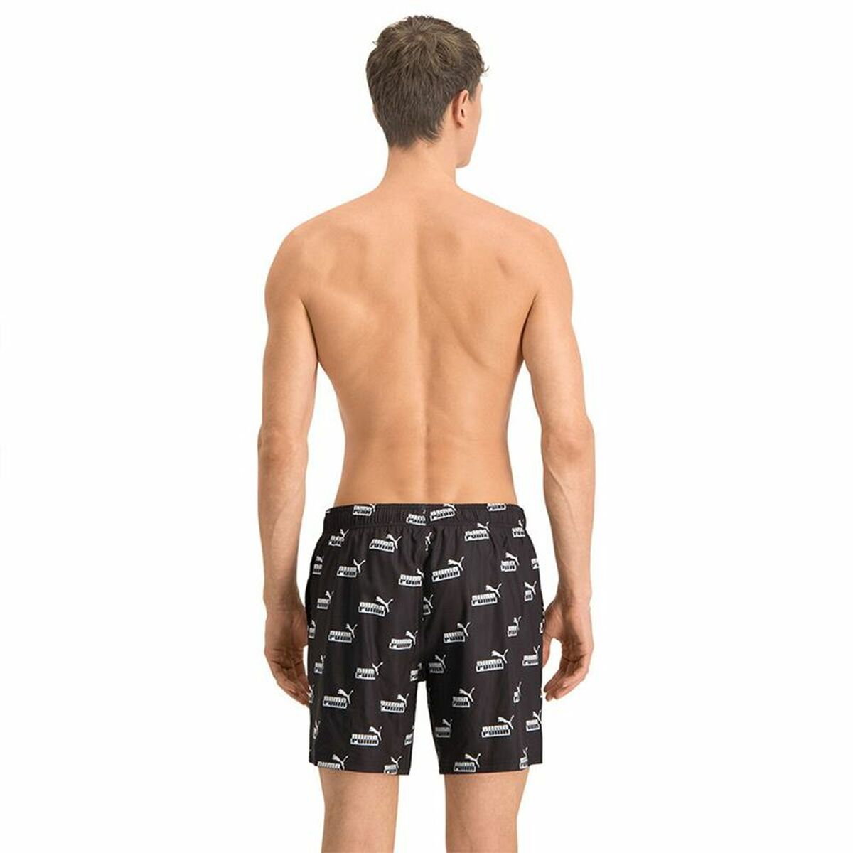 Men’s Bathing Costume Puma Logo Aop N1 Black