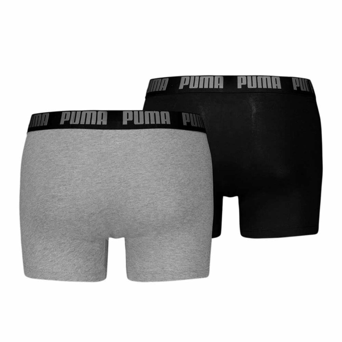 Men's Boxer Shorts Puma EVERRYDAY BASIC 701226387 2 Units Black Grey