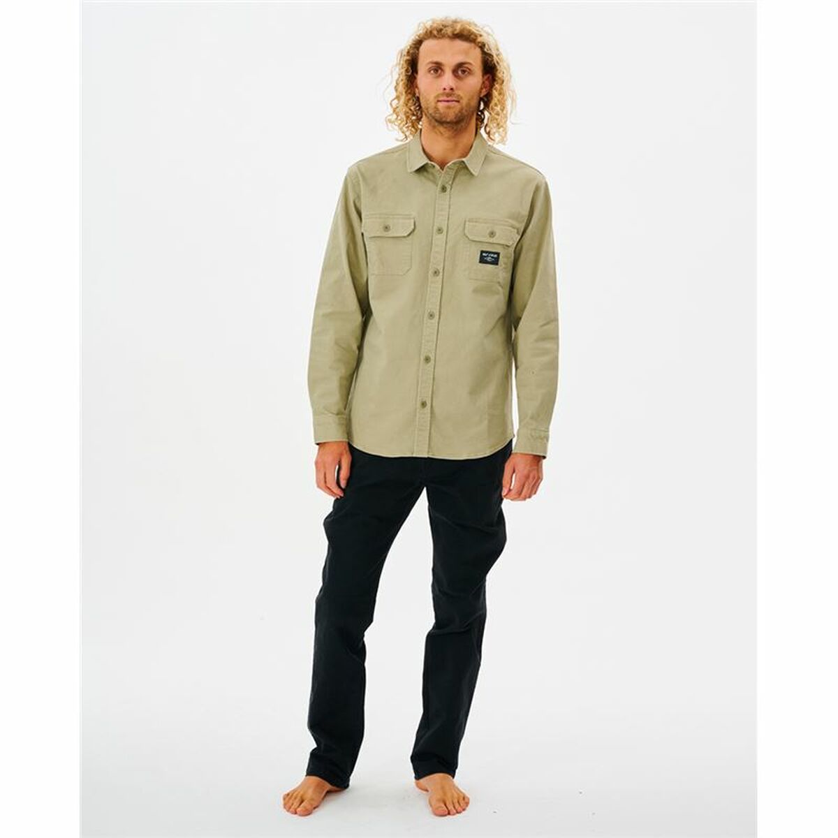 Men’s Long Sleeve Shirt Rip Curl Epic Beige