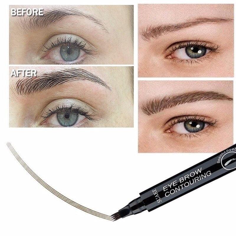 3D 5 Color Waterproof Natural Eyebrow Pencil - yokefinds.ie