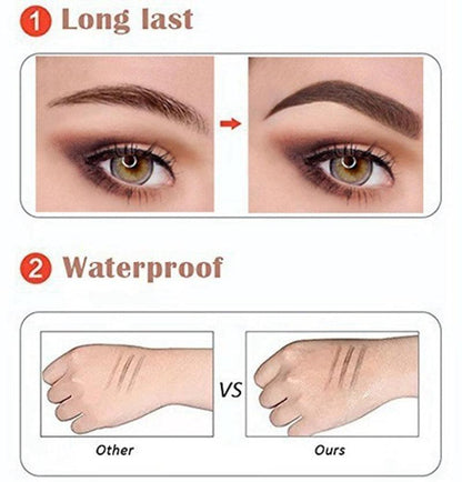 3D 5 Color Waterproof Natural Eyebrow Pencil - yokefinds.ie