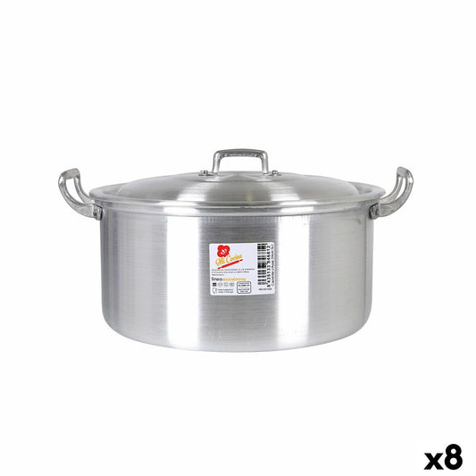 Casserole with lid Aluminium 31,3 x 26,5 x 13,5 cm (8 Units)