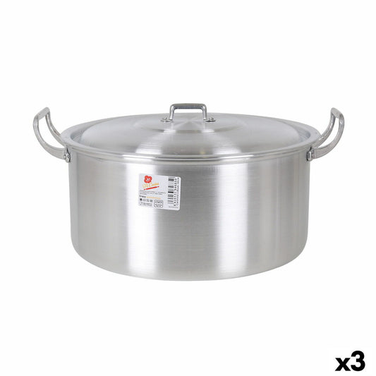 Casserole with lid Aluminium 41 x 33 x 19 cm (3 Units)