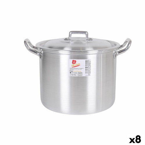 Casserole with Lid Aluminium 27 x 22 x 20 cm (8 Units)