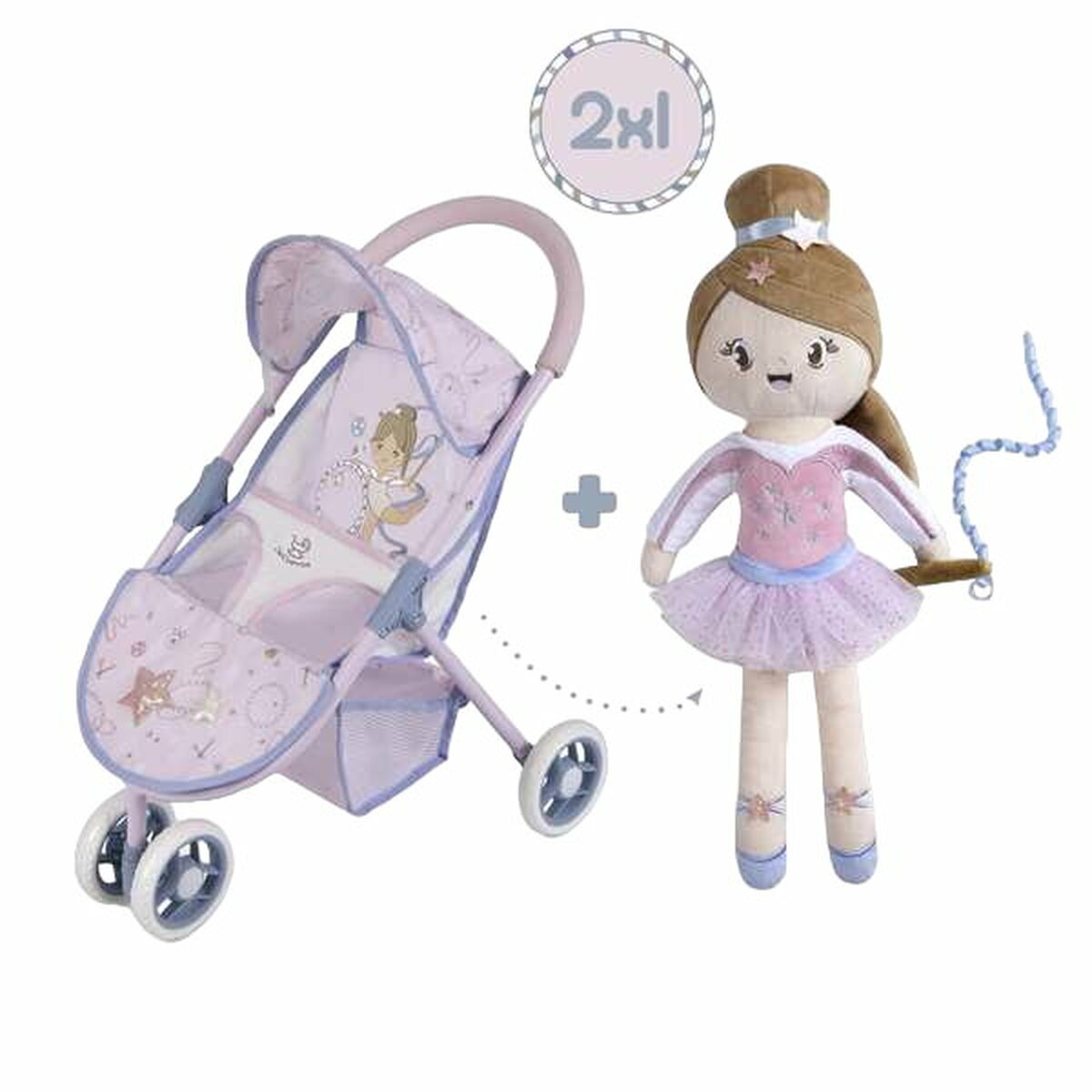 Doll Stroller Decuevas Gala 33 x 48 x 55 cm Lilac 50 cm - Yokefinds Ireland