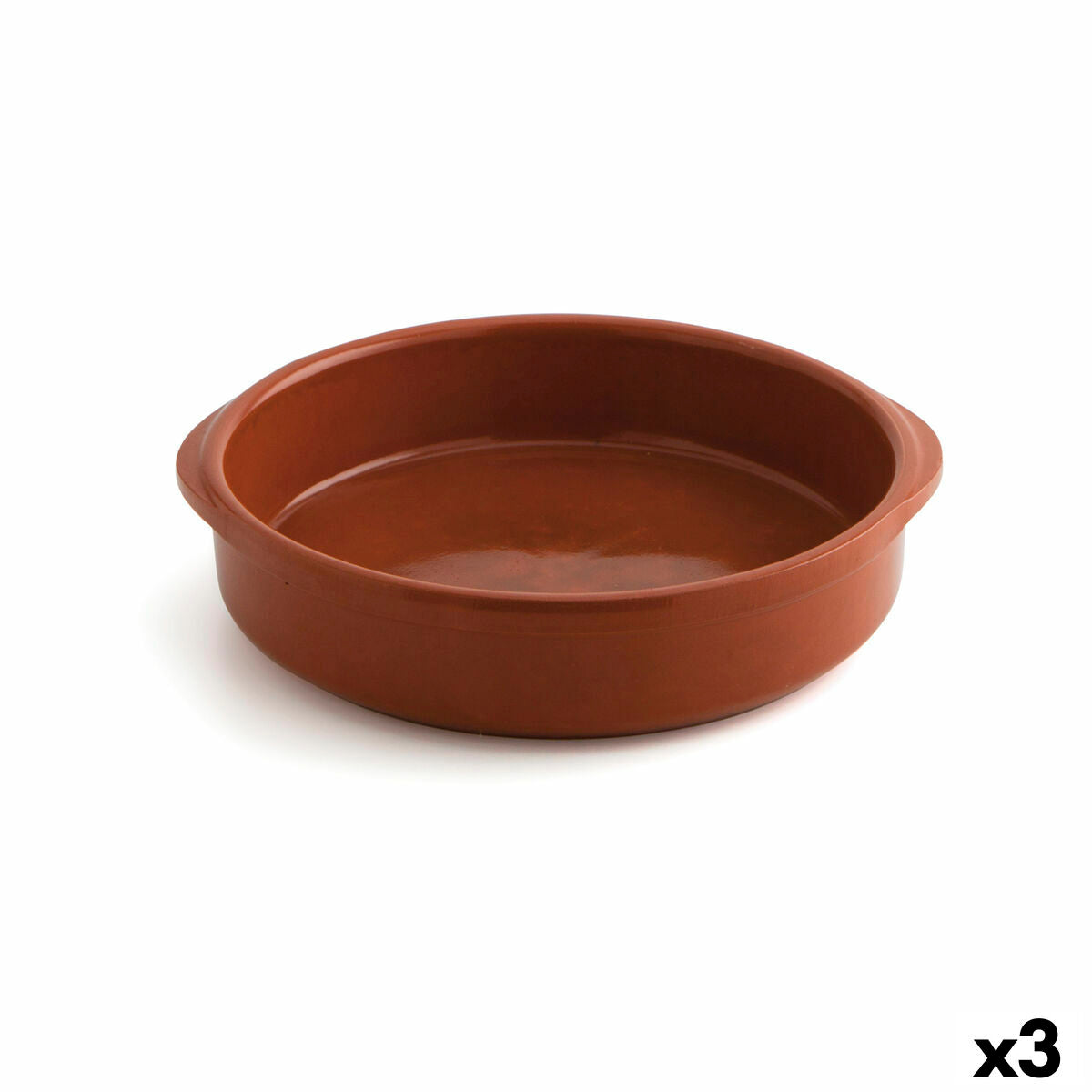 Saucepan Raimundo Ceramic Brown (Ø 28 cm) (3 Units)