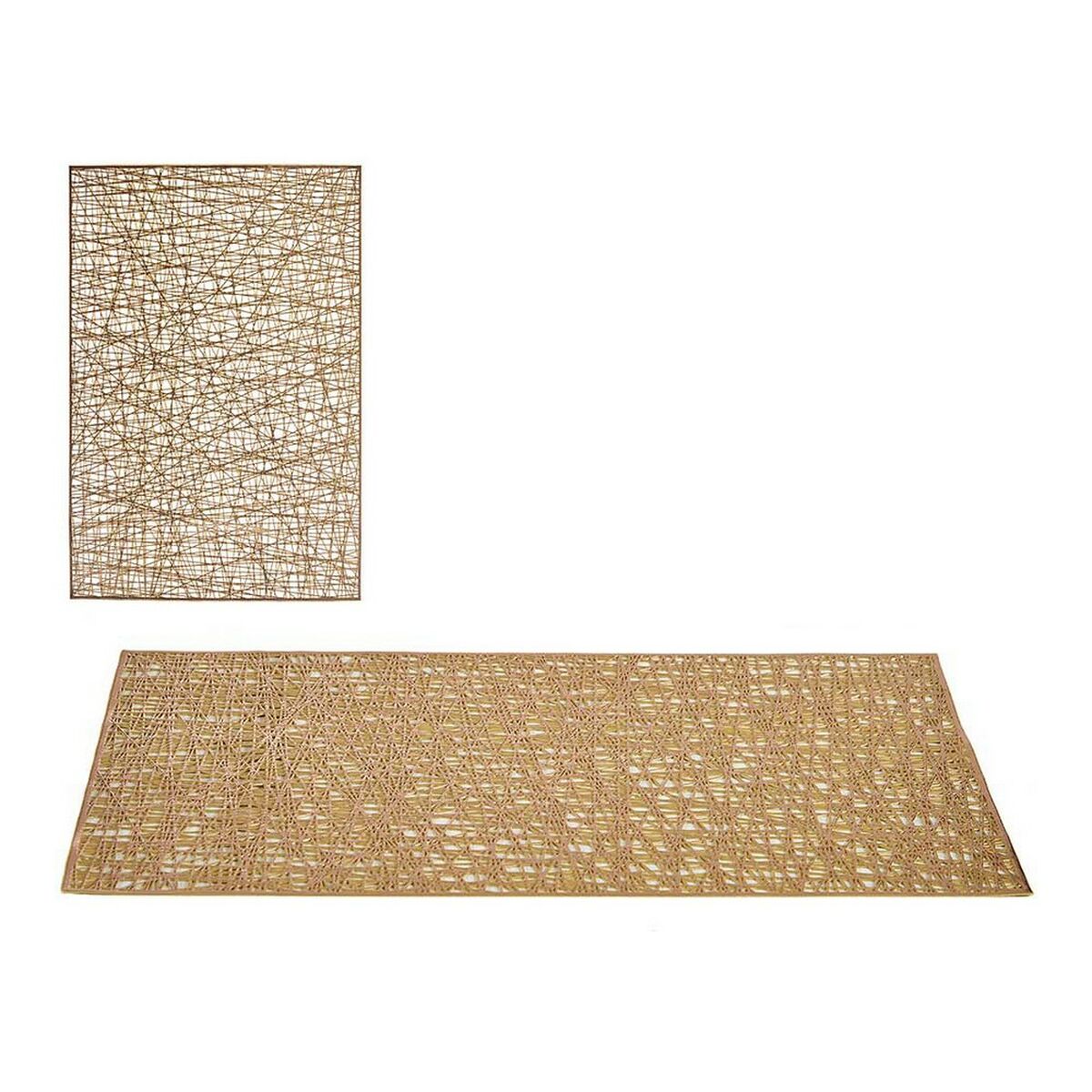 Table Mat Golden Plastic (45 x 0,01 x 30 cm) (12 Units)