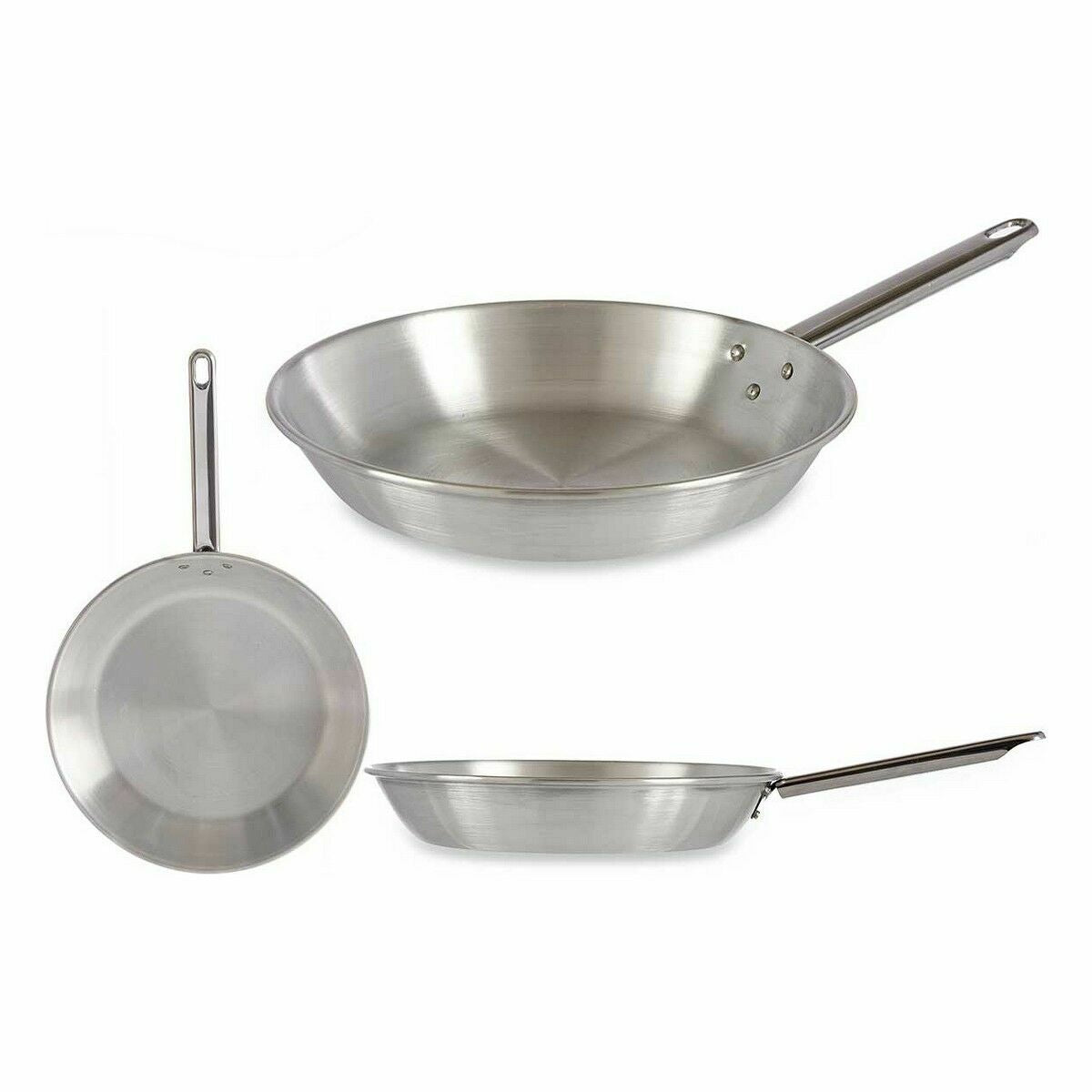 Pan Ø 26 cm Silver Aluminium (12 Units)