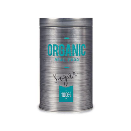 Tin Organic Sugar Grey Tin 10,4 x 18,2 x 10,4 cm (24 Units)