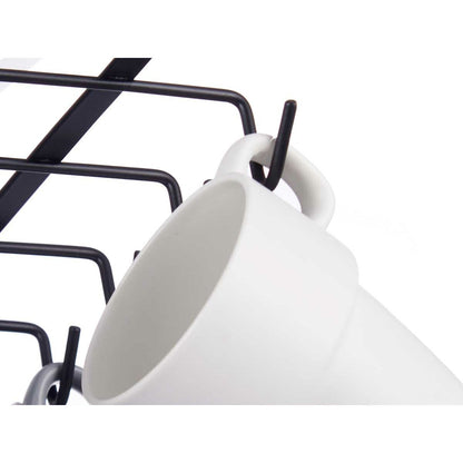 Cup hanger Black Iron 16 x 7 x 28,5 cm (8 Units)