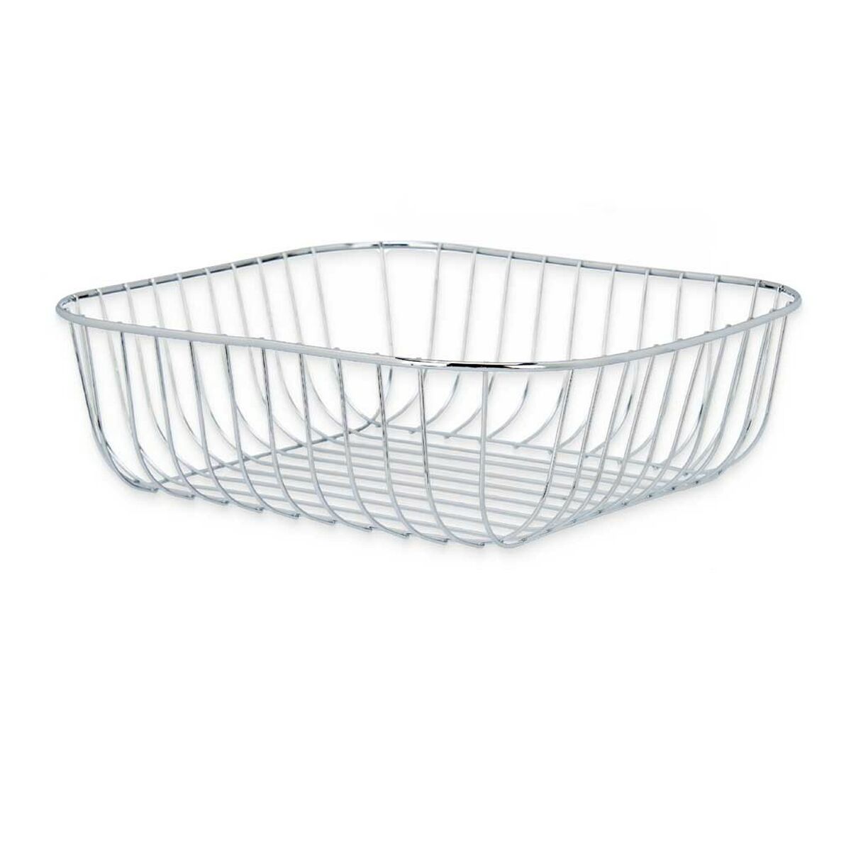 Fruit Bowl Silver Metal 30 x 9 x 30 cm (6 Units)