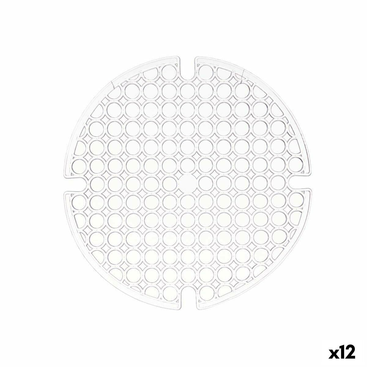 Mat Sink Transparent Plastic 29 x 0,1 x 29 cm (12 Units)