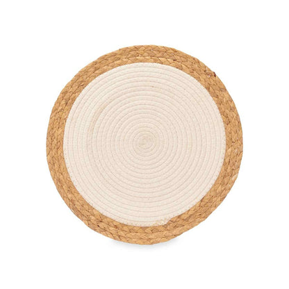 Table Mat White Cotton Marine algae (24 Units)