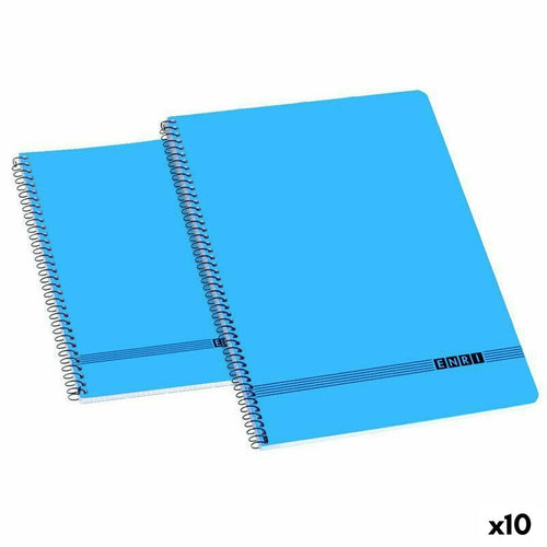 Notebook ENRI 80 Sheets Blue (10 Units)