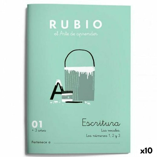 Writing and calligraphy notebook Rubio Nº01 A5 Spanish 20 Sheets (10 Units)