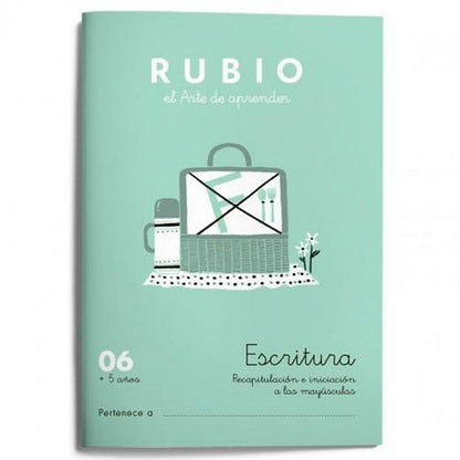 Writing and calligraphy notebook Rubio Nº06 A5 Spanish 20 Sheets (10 Units)