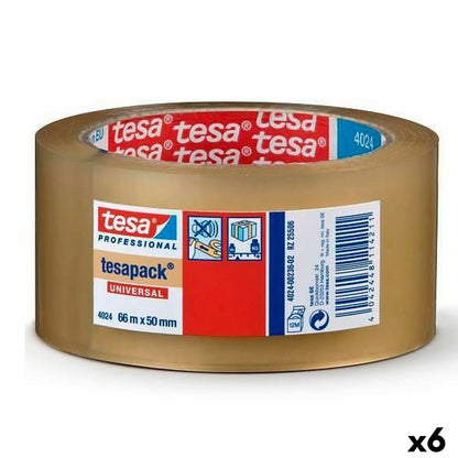 Adhesive Tape TESA TESAPACK Packaging Transparent 6 Units 50 mm x 66 m