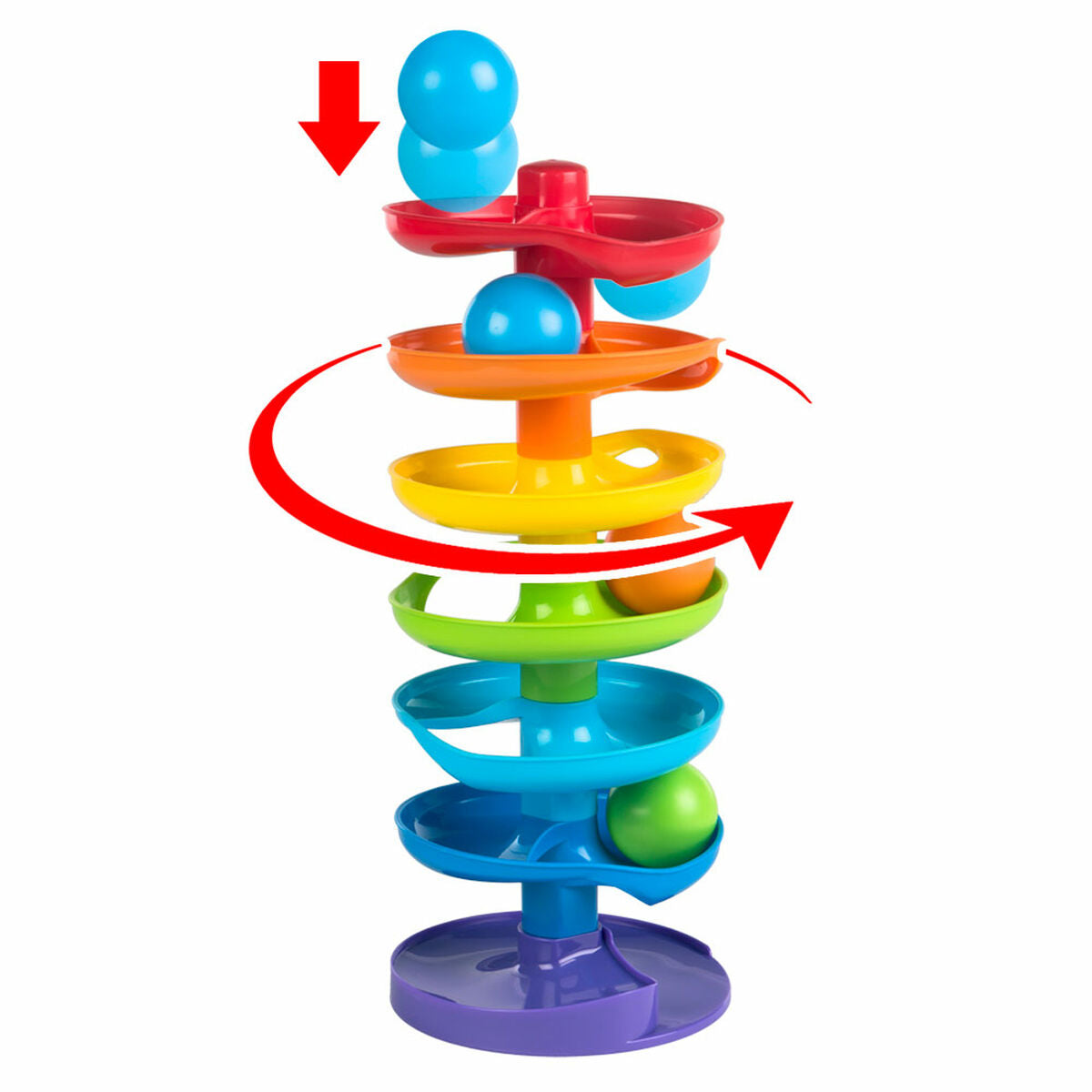 Activity Spiral PlayGo Rainbow 4 Units 15 x 37 x 15,5 cm - Yokefinds Ireland