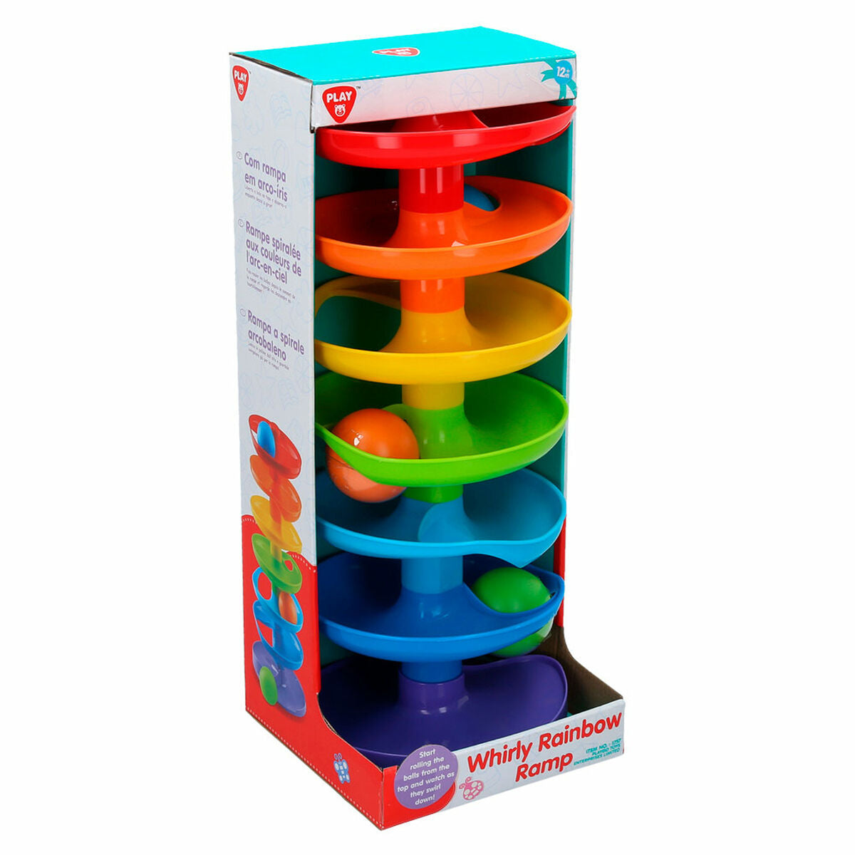 Activity Spiral PlayGo Rainbow 4 Units 15 x 37 x 15,5 cm - Yokefinds Ireland