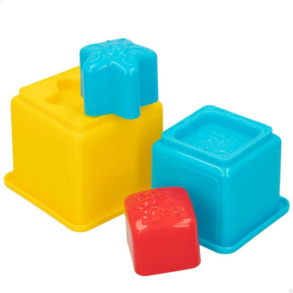 Stacking Blocks PlayGo 16 Pieces 4 Units 10,5 x 9 x 10,5 cm - Yokefinds Ireland