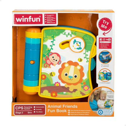 Children's interactive book Winfun 16,5 x 16,5 x 4 cm (6 Units)