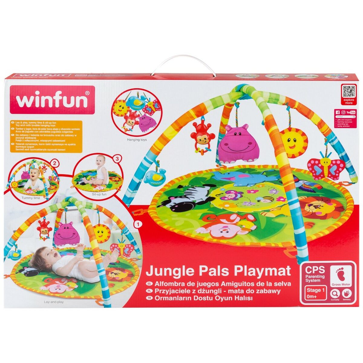 Play mat Winfun Jungle Cloth (4 Units) - Yokefinds Ireland