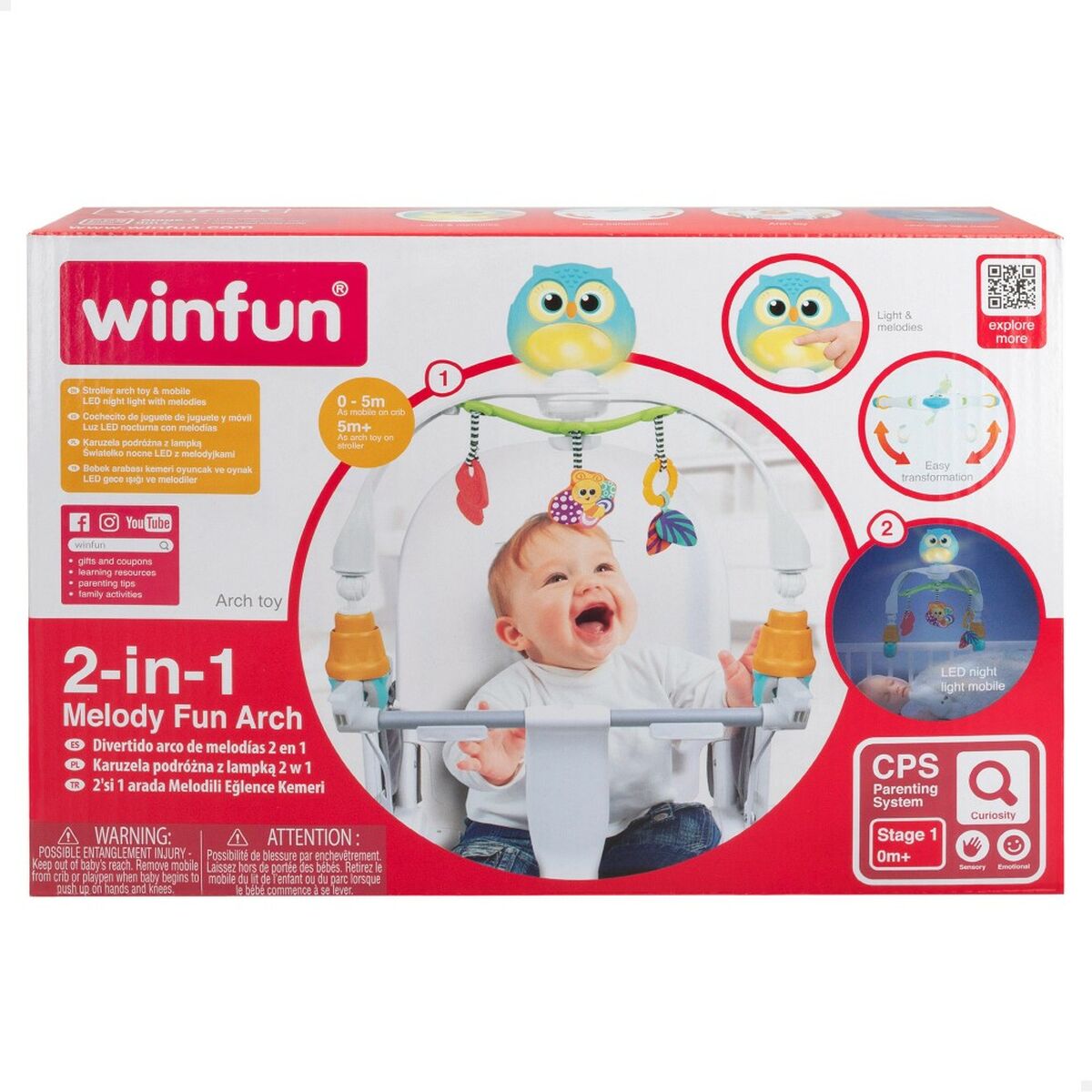 Cot Mobile Winfun 43 x 41 x 21,5 cm (6 Units)