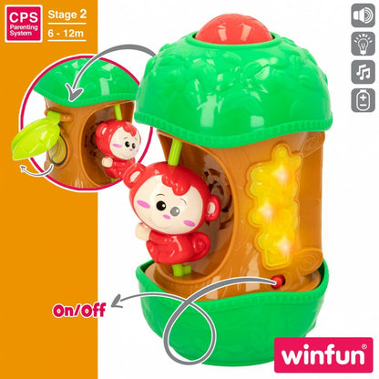 Interactive Toy for Babies Winfun Monkey 11,5 x 20,5 x 11,5 cm (6 Units)