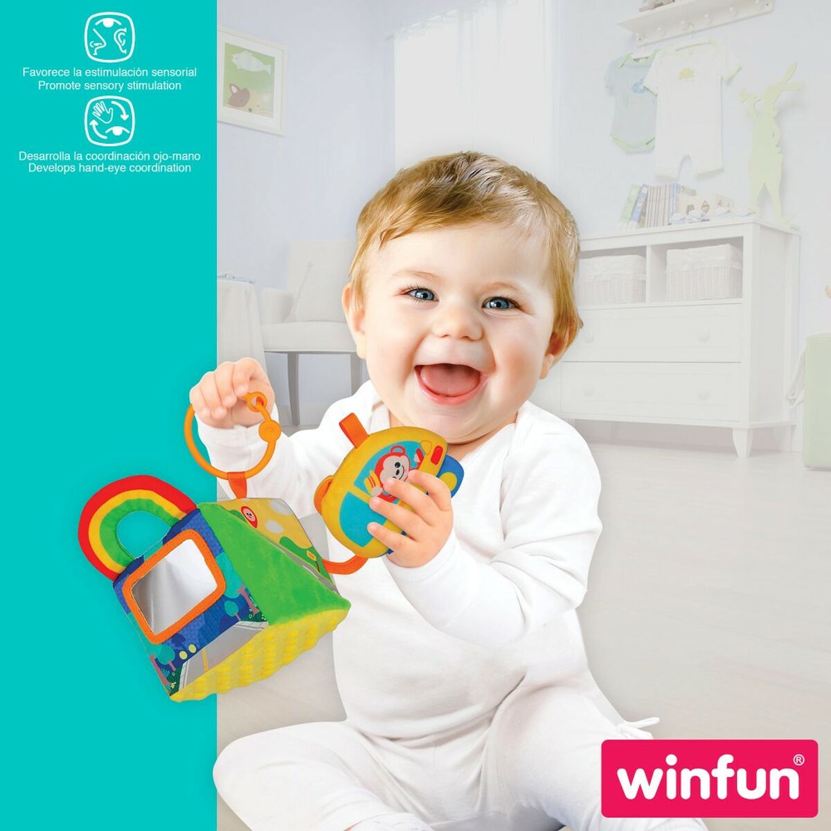 Cot Mobile Winfun 11,5 x 11,5 x 11,5 cm (6 Units)