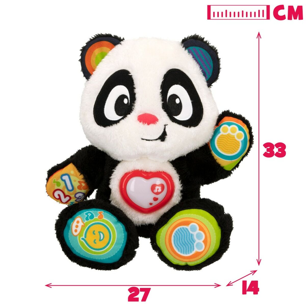 Baby toy Winfun Panda bear 27 x 33 x 14 cm (4 Units) - YOKE FINDS 🇮🇪 IE 