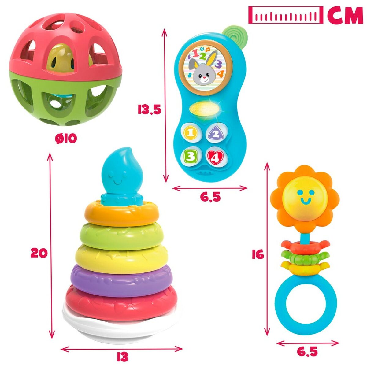 Set of Toys for Babies Winfun 4 Units 13 x 20 x 13 cm - Yokefinds Ireland