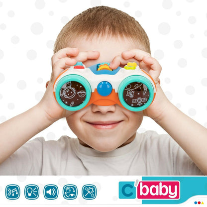 Interactive Toy for Babies Colorbaby Binoculars 13,5 x 6 x 10,5 cm (6 Units)