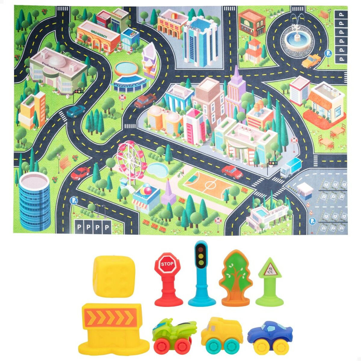 Play mat Colorbaby City Plastic (2 Units) - Yokefinds Ireland